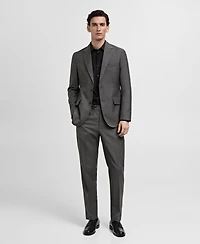 Mango Men's Slim-Fit Cotton Poplin Dress Shirt