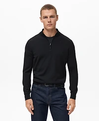Mango Men's Perkins Neck Wool Sweater