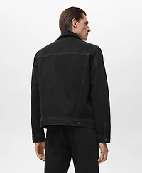 Mango Men's Pockets Denim Jacket
