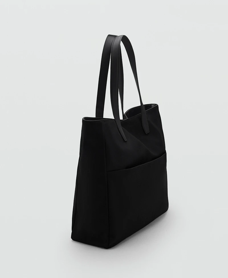 Mango Men's Cotton Front Pocket Tote Bag