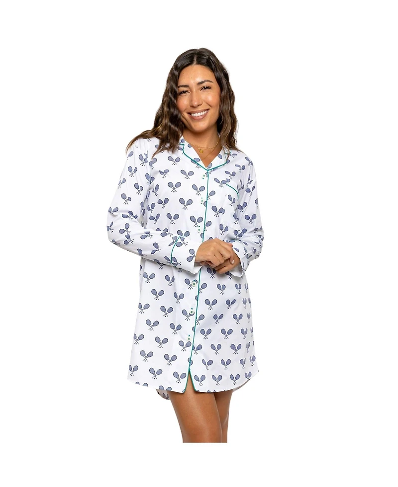 Sant and Abel Women's Tennis Navy Night Shirt