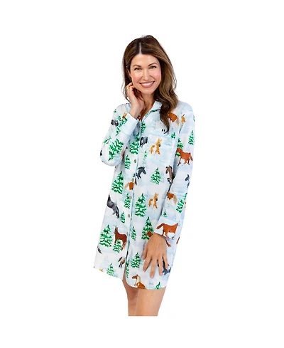 Sant and Abel Women's Skydog Wild & Free Night Shirt