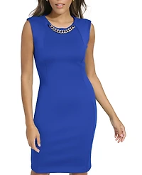 Calvin Klein Women's Bling Crewneck Sheath Dress