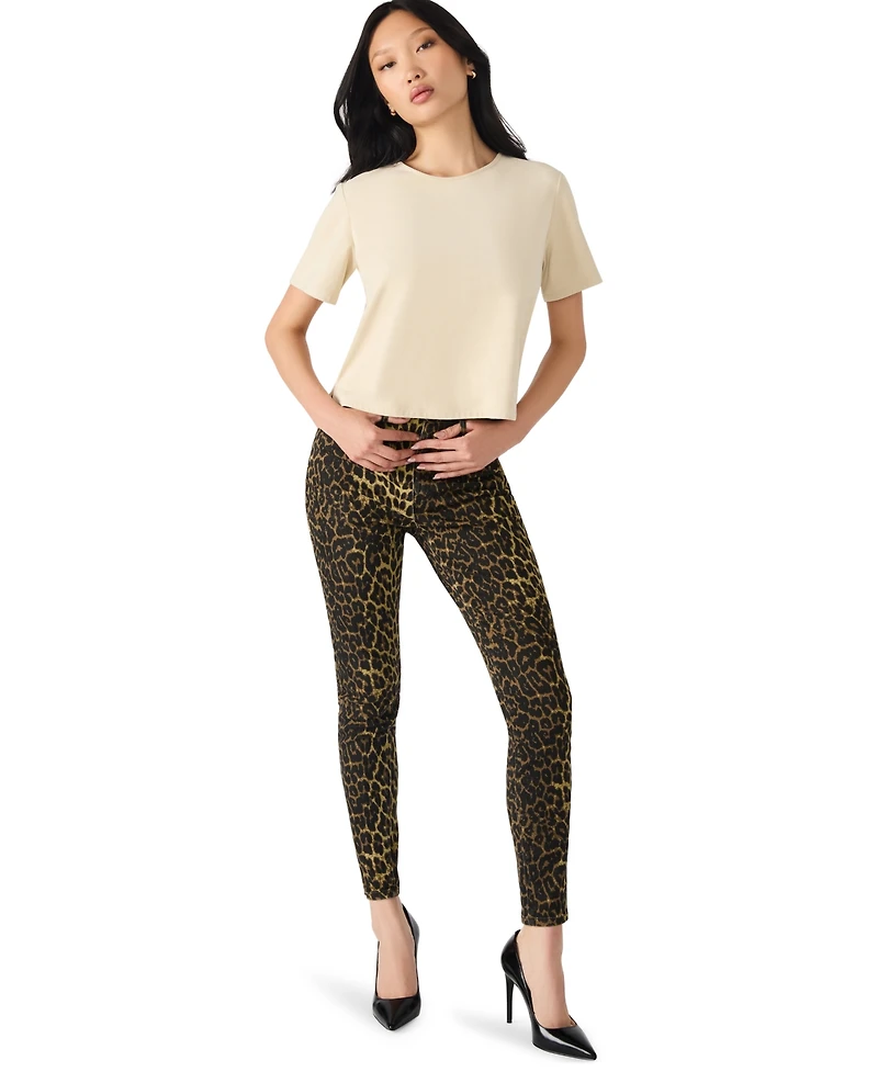 Steve Madden Women's Short Sleeve Crewneck Top