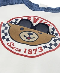 Levi's Baby Boys 2-Piece Moto Crewneck T-Shirt and Jeans Set