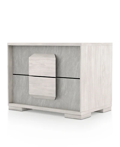 Furniture of America Jonnick 18" Wood Two-tone 2-Drawer Nightstand