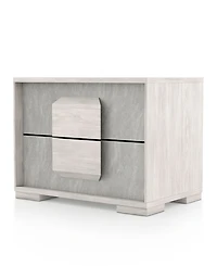 Furniture of America Jonnick 18" Wood Two-tone 2-Drawer Nightstand