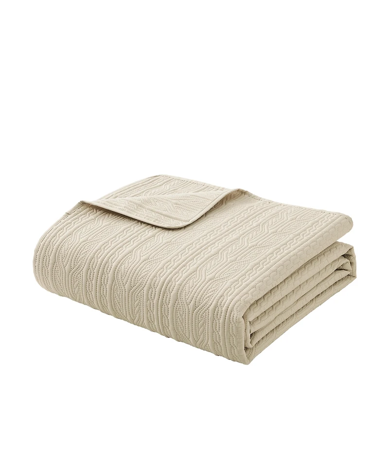 Seventh Studio Cable Knit 3-Pc. Quilt Set