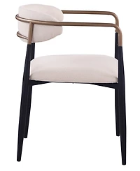 Furniture of America 2-Pc. Darcy Metal Upholstered Dining Chair Set