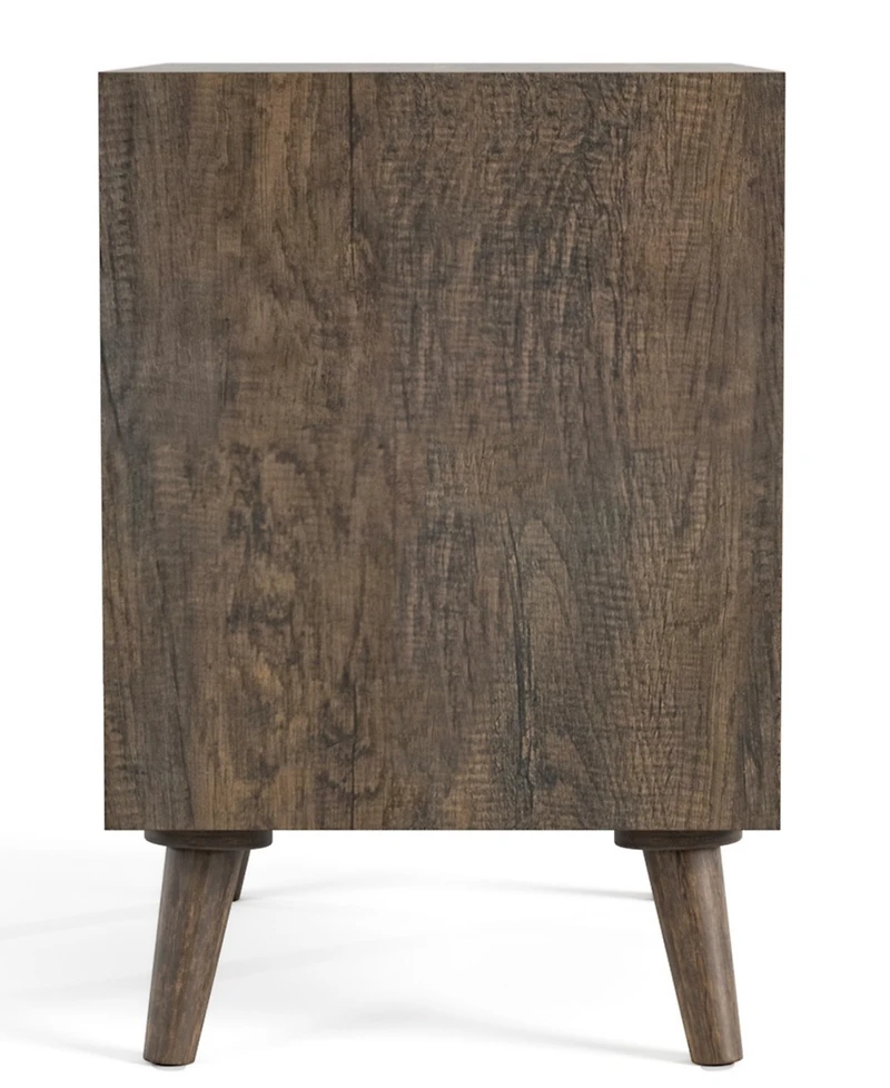 Furniture of America Orelo 24.5" Wood 2-Drawer Nightstand