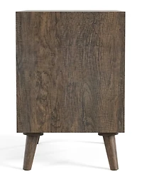 Furniture of America Orelo 24.5" Wood 2-Drawer Nightstand