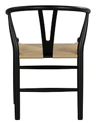 Furniture of America 2-Pc. Farre Solid Wood Rounded Side Chair Set