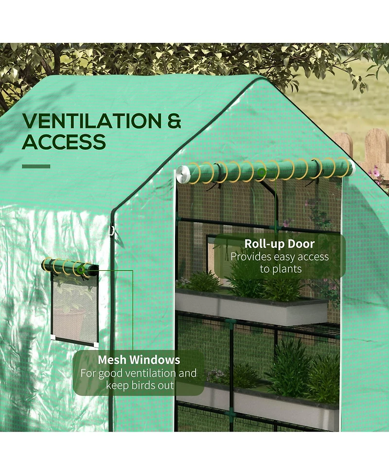 Outsunny 2 01-0472 house Replacement Covers, 55x56.25", &