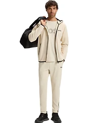 Boss by Hugo Men's Active Stretch-Gabardine Zip-Up Hoodie