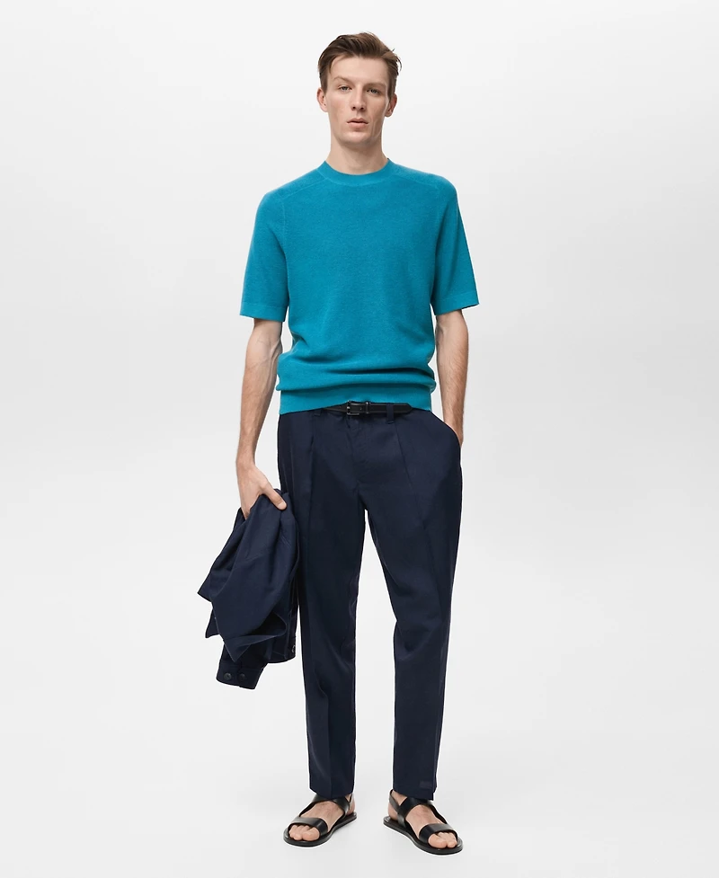 Mango Men's Fine-Knit T-Shirt
