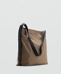 Mango Men's Adjustable Handle Shopper Bag