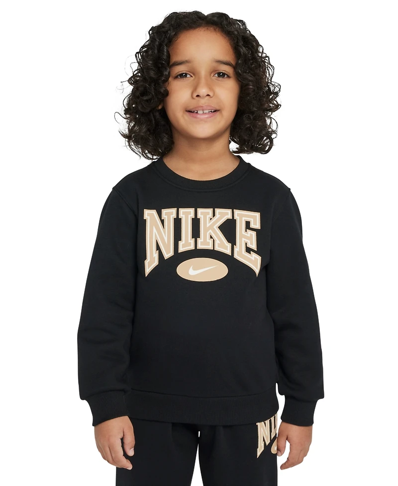 Nike Little Boys Gameday Essentials 2-Piece Crewneck Sweatshirt and Pants Set