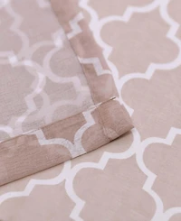 Superior Trellis Sheer 2-Piece Curtain Panels with Grommet Header Top, 52" X 63"