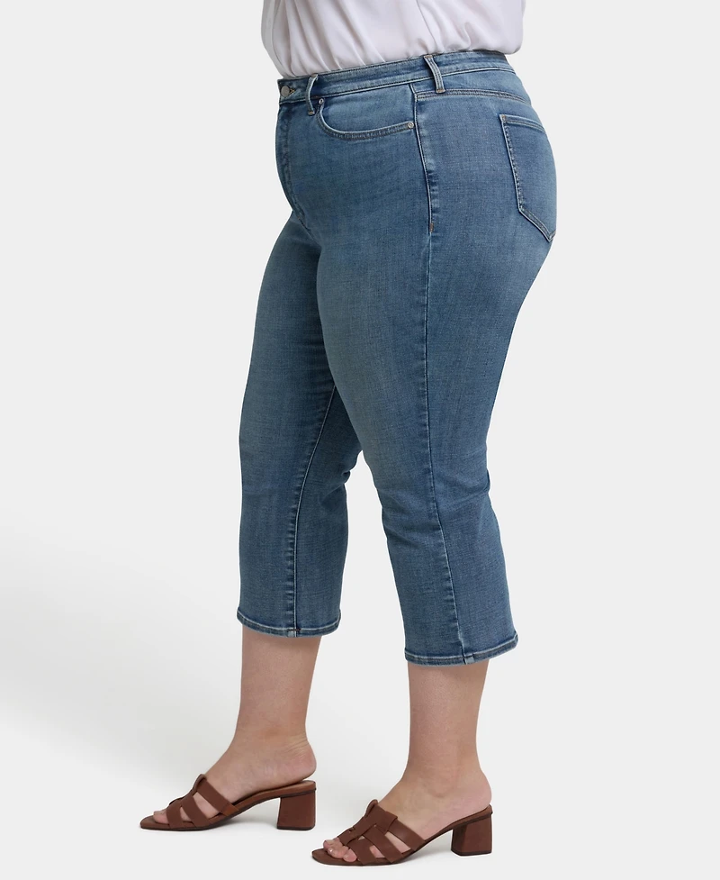 Nydj Plus Joni Relaxed Capri Jeans