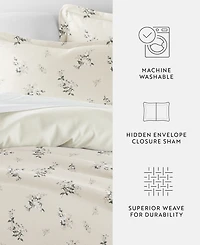 ienjoy Home Timeless Pattern Reversible 3-Pc. Duvet Cover Set, King/California King
