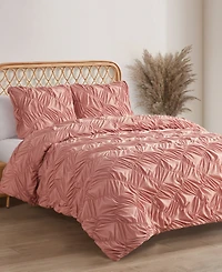 Jessica Simpson Emmy Textured Ruched -Pc. Comforter Set