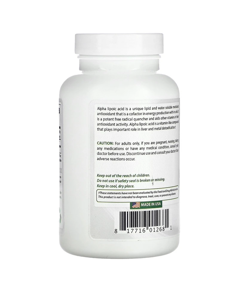 Best Naturals Alpha Lipoic Acid 600 mg