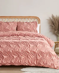 Jessica Simpson Emmy Textured Ruched -Pc. Comforter Set