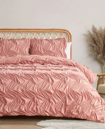 Jessica Simpson Emmy Textured Ruched Comforter Set