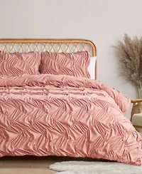 Jessica Simpson Emmy Textured Ruched Comforter Set