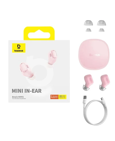 Baseus True Wireless Earbuds Tws Blueteeth 5.3 Headphones 20 Hours Battery