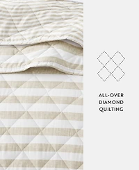 ienjoy Home Classic Stripe Reversible 3-Pc. Quilt Set, Full/Queen