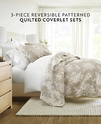 ienjoy Home Distressed Bouquet Reversible 3-Pc. Quilt Set, Full/Queen