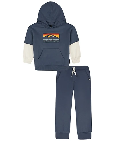 Quiksilver Toddler and Little Boys 2-Piece Hoodie Jogger Set