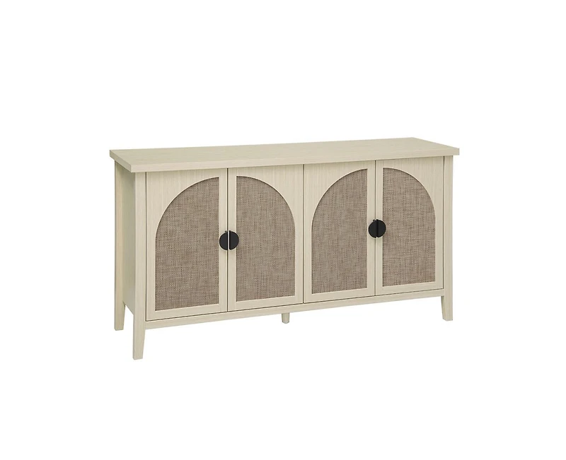 Casainc Rattan Storage Cabinet with 4 Door