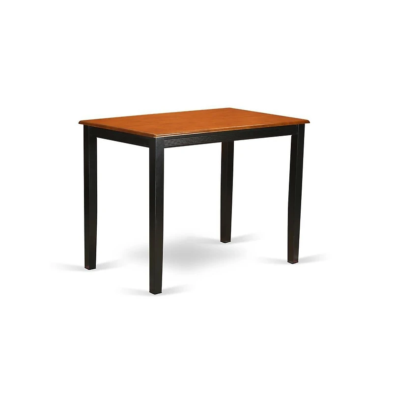 East West Furniture 3 Pc counter height pub set-pub Table and 2 Kitchen Dining Chairs