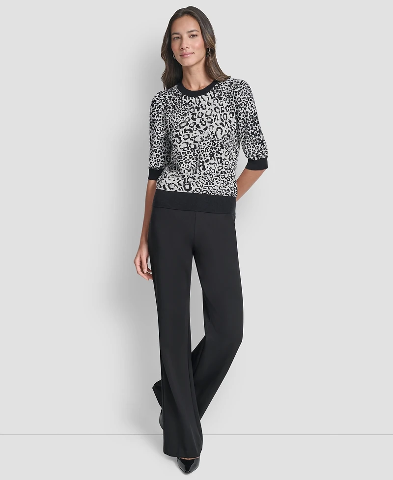 Dkny Women's Leopard Print Sweater