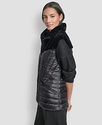 Dkny Women's Sleeveless Puffer Vest Jacket