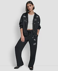 Dkny Women's Long Sleeve Zip-Up Jacket