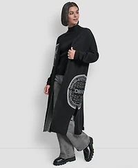 Dkny Women's Oversized Open-Front Cardigan