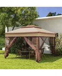 Outsunny 11' x 11' Pop-Up Gazebo Canopy with Carrying Bag