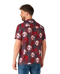 OppoSuits Men's Official Friday the 13th Hawaii Shirt - Halloween Themed Party Short Sleeve Black