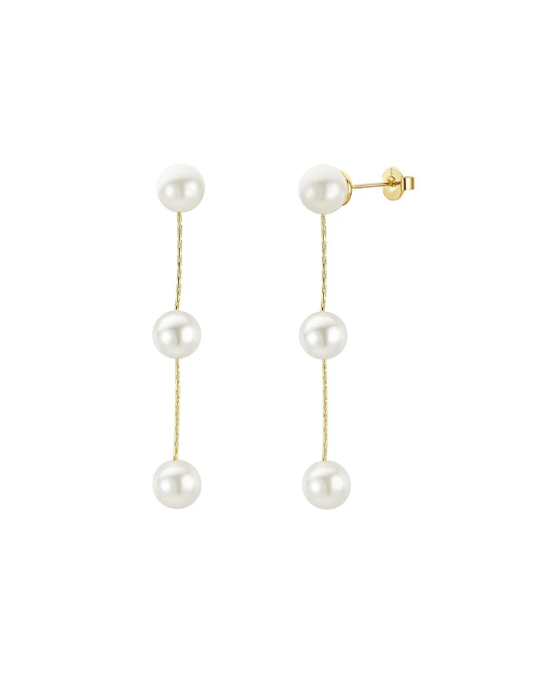 Untamed Petals Lilly Pearl Drop Earrings