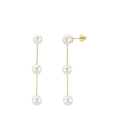 Untamed Petals Lilly Pearl Drop Earrings