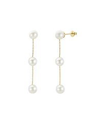 Untamed Petals Lilly Pearl Drop Earrings