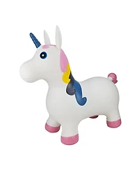 BounceZiez Inflatable Bouncy Ride-On Hopper W/ Pump