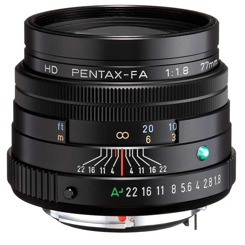 Pentax Pentax Hd 77mmF1.8 Limited Black Limited Medium telephoto Prime Lens, High-Performance Hd Coating, Round Diaphragm (27880)