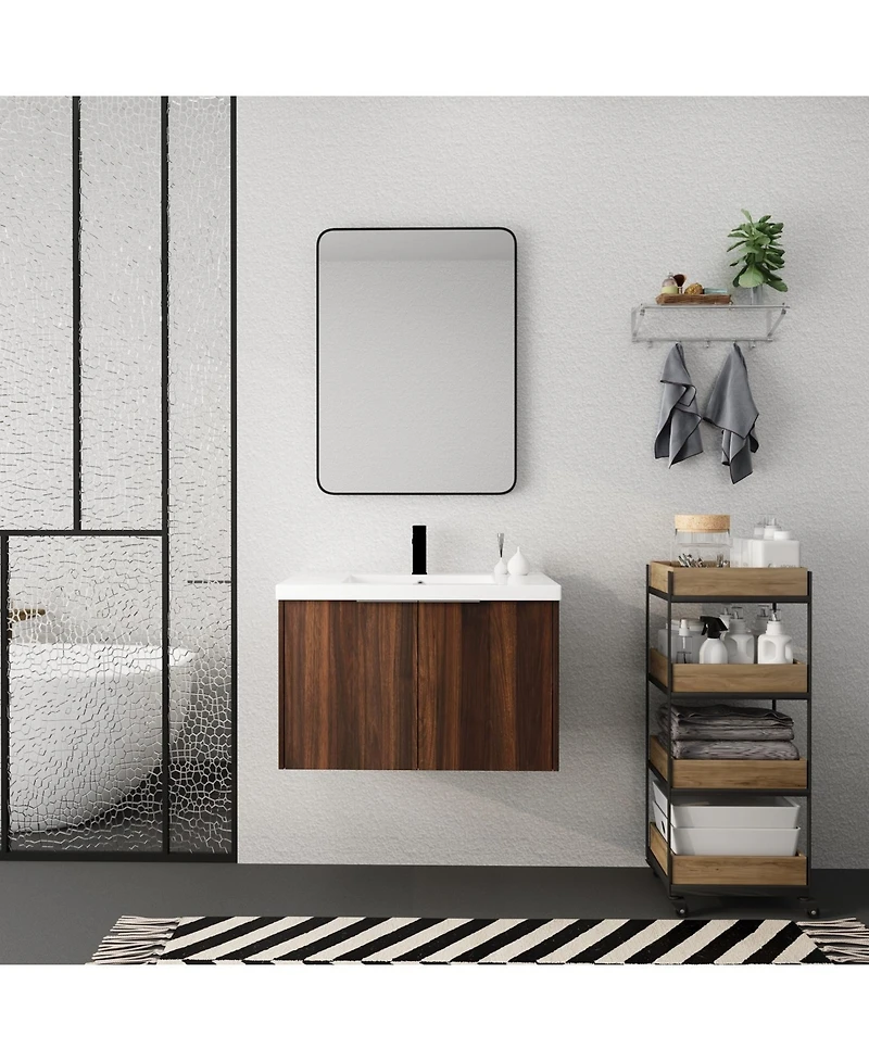Casainc 30 Inch Bathroom Vanity with Sink and Soft-Close Doors for Small Spaces
