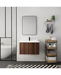 Casainc 30 Inch Bathroom Vanity with Sink and Soft-Close Doors for Small Spaces