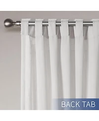 Awesome Home Textured Double Ruffle Rod Pocket Curtains Pair