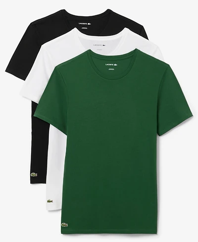 Lacoste Men's 3-Pack Slim Fit Crewneck T-Shirts